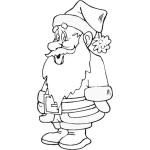 Windowcolor Nikolaus Comic